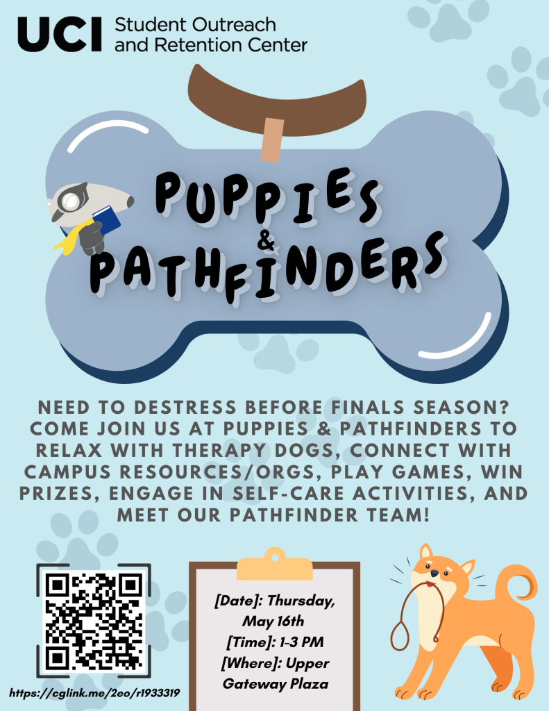 Flyer for Puppies & Pathfinders Spring 2024